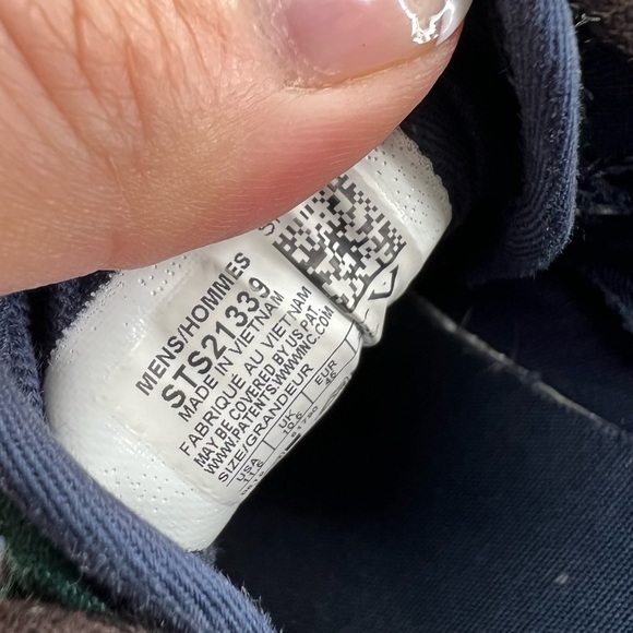 Sperry Top-Sider Halyard CVO Chambray Plaid Shoes Mens Size 11.5 - Picture 5 of 7